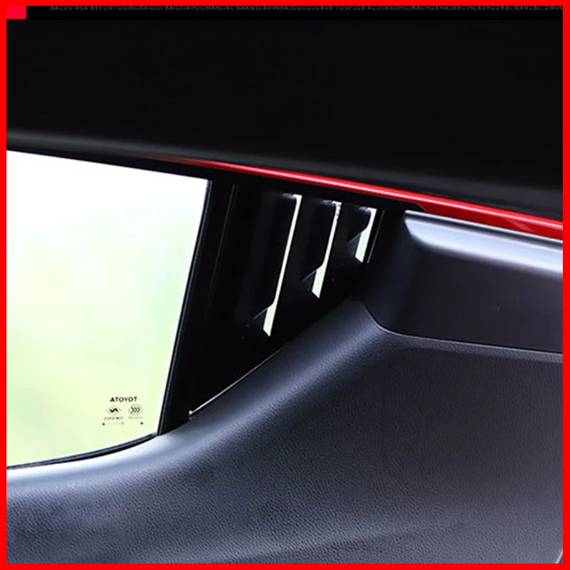 

Car Styling For Toyota CH-R 2016-2018 Rear Window Blind Shades Louver Sill Vent Cover Sticker Auto Decor Trim Car Styling Access