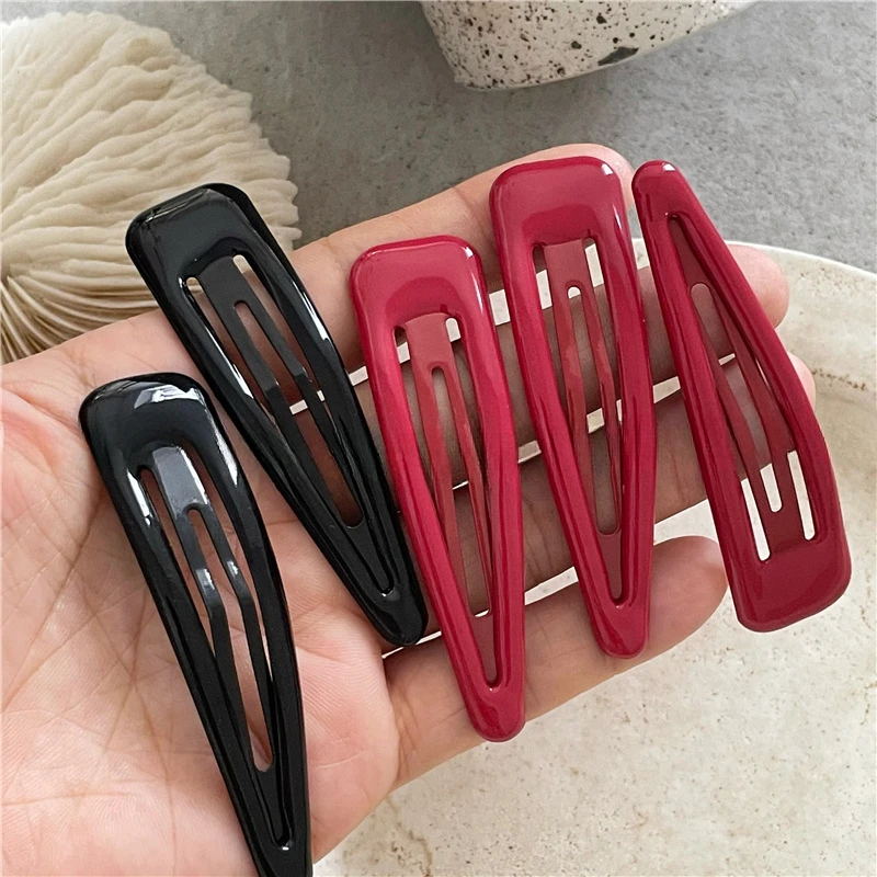 

7Cm Color Solid Color BB Clip Ladies Broken Hair Side Clip Cute Girl Korean Hairpin Children's Hair Accessories Gift Vintage