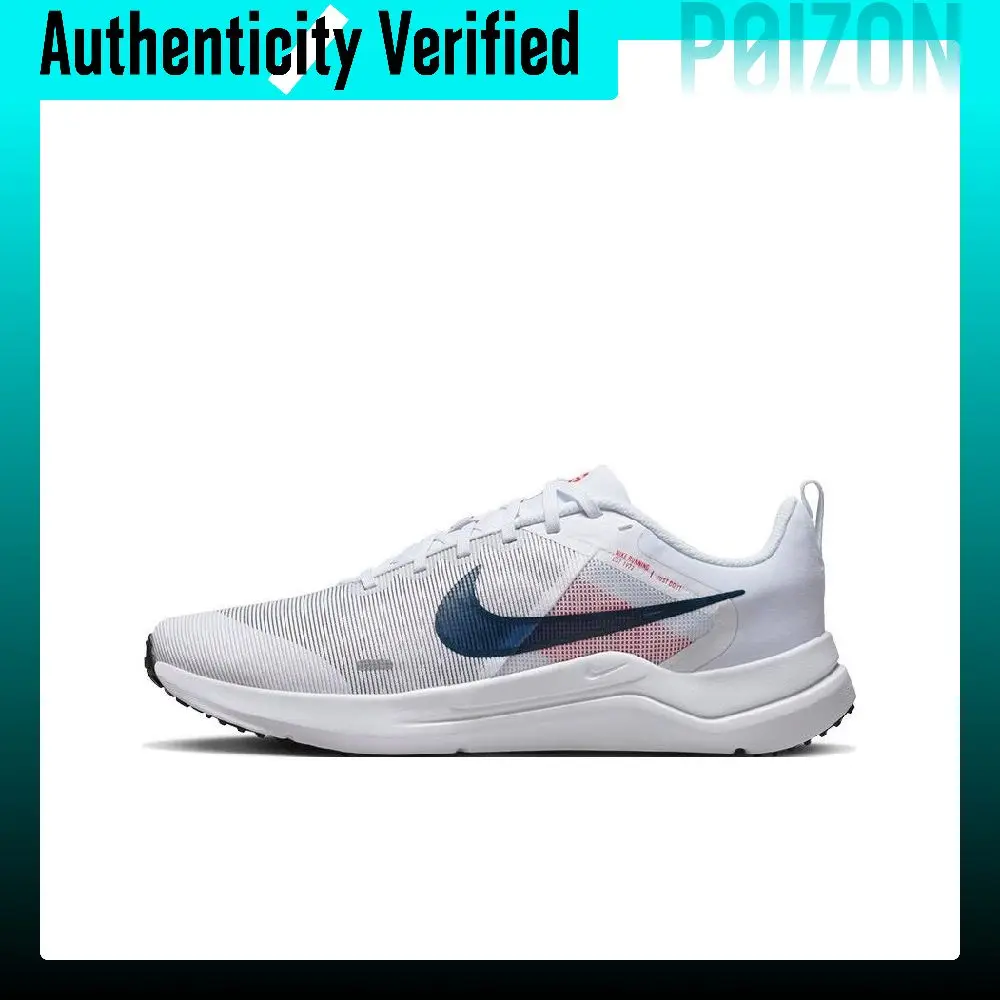 Nike Downshifter 12 Running Shoes Men's Low-top White/Blue/Red DD9293-101