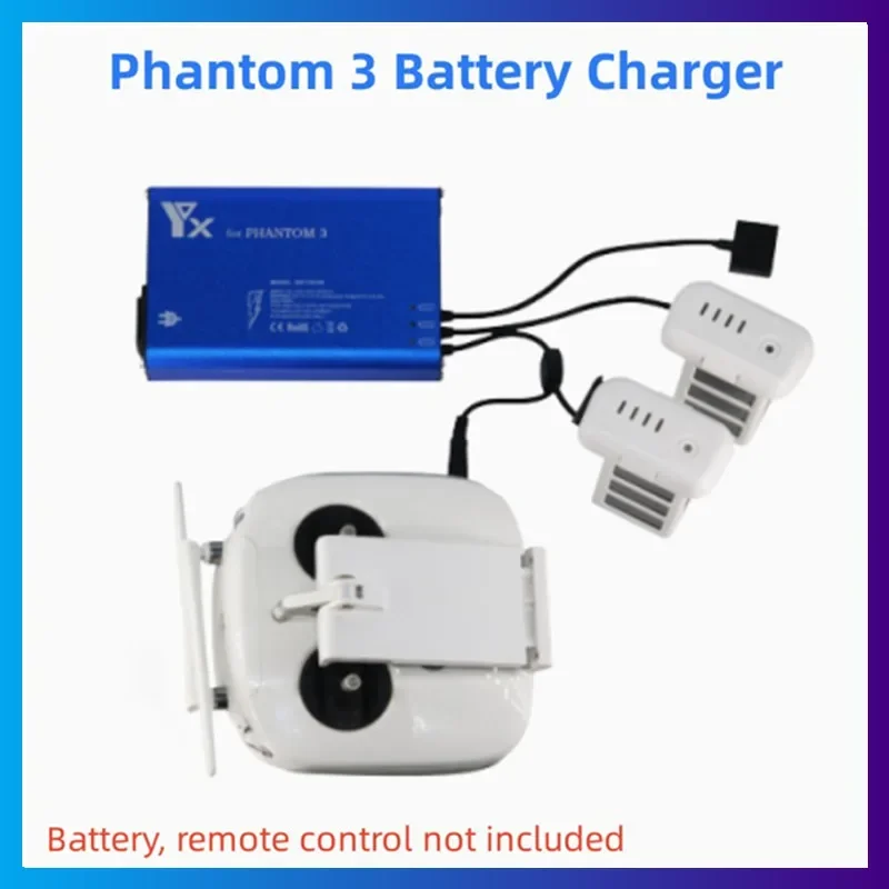 4-in-1 Battery Charger Phantom 3 Standard Advanced SE Drone Battery Charger Parallel Power Hub Drone Accessories