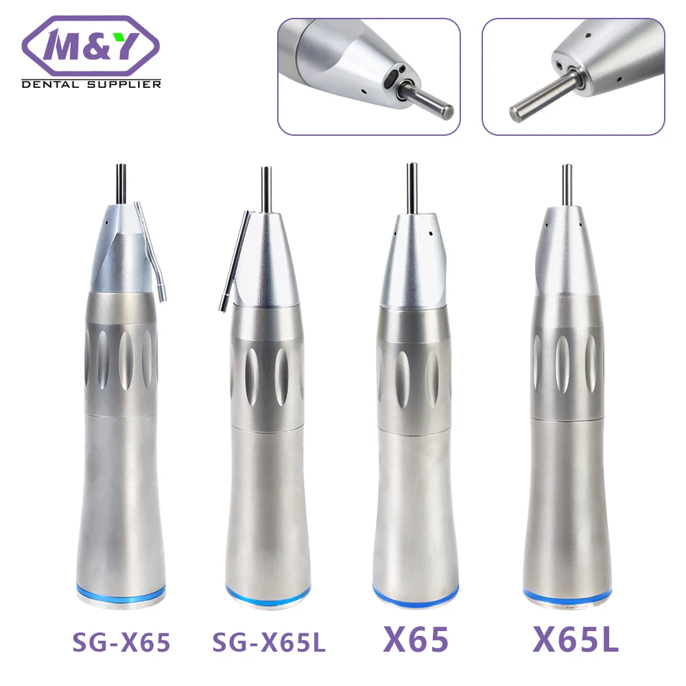 Dental Straight Handpieces Equipped With 1:1 Internal Water-Cooling System And Led Fiber Optics Low-Speed Straight Handpieces