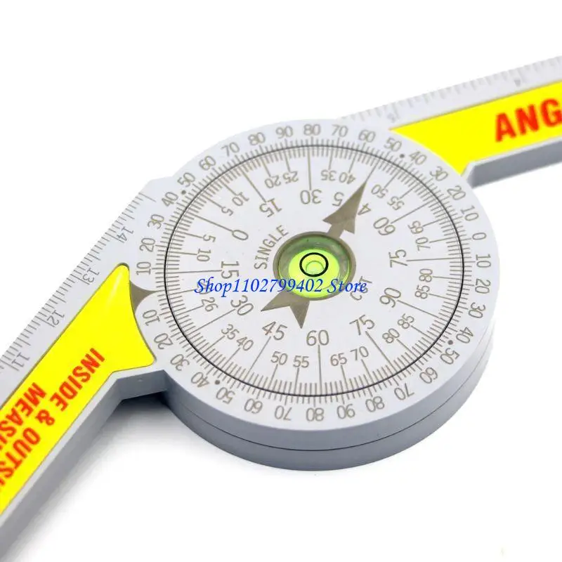 547F 360 Degree Miter Protractor High Accuracy Finder Gauge Goniometer Measuring Ruler Tool