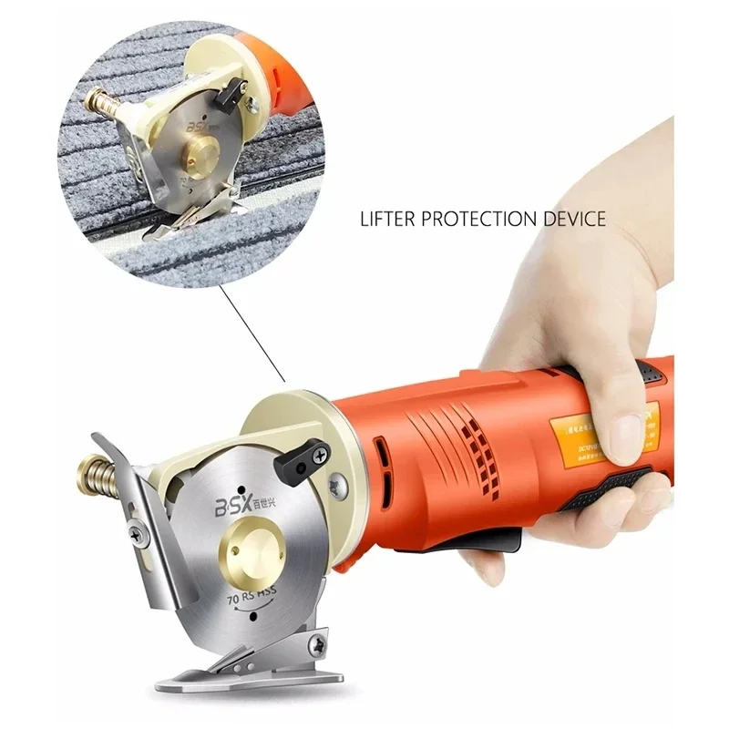 Handheld 12V Cordless Electric Round Scissors Fabric Cloth for Leather Cloth Cutting Machine Rechargeable Electric Scissors