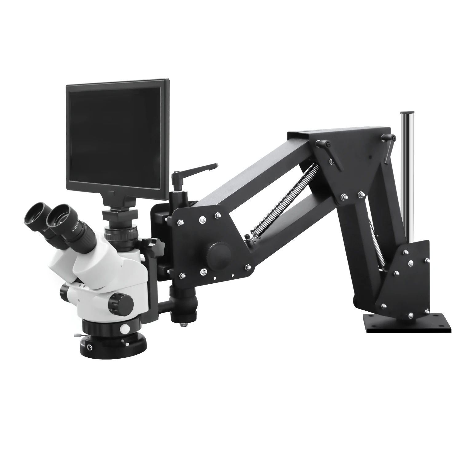 LCD 7x-45 Kinway Magnification Multi-Directional Microscope Micro-Setting Microscope Spring Bracket Jewelry Setting Microscope