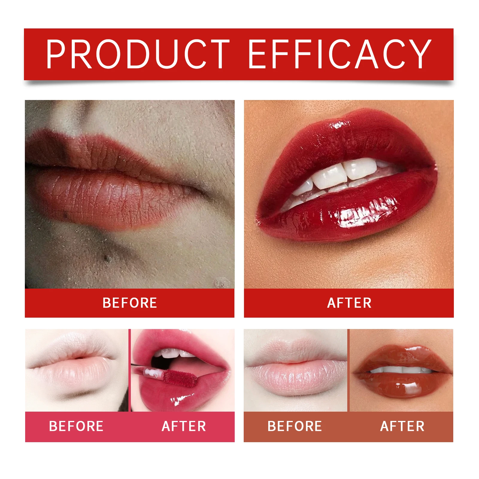 Lip Gloss Non-Sticky Long-Lasting Hydration Glowing Lip Color Waterproof Lightweight Smooth Daily Moisturizing Care Cosmetics