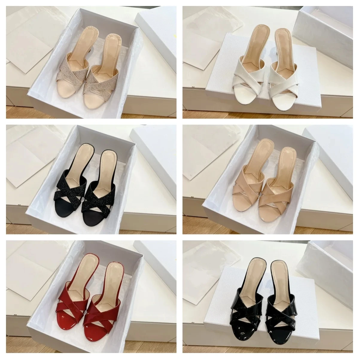 

Summer new patent leather sexy comfortable slippers pearl rhinestone open-toe slippers outside wear fine with female slippers