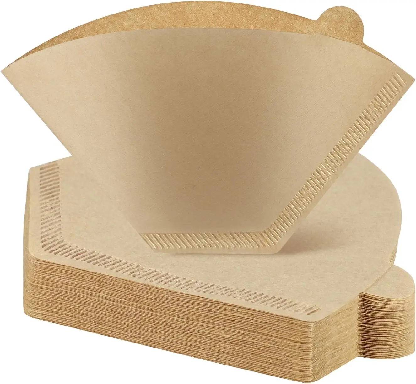 

100 шт неотбеленные # 2-конусные фильтры для кофе, натуральная бумага для капель и наливания кофе