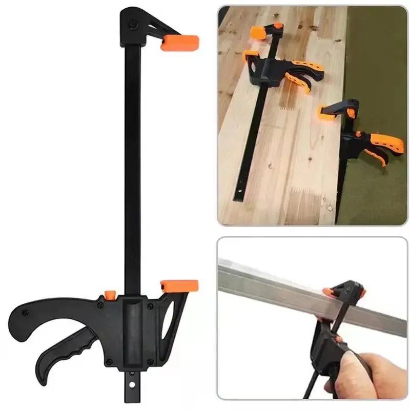 

4 Inch Quick Ratchet Clamp Heavy Duty Wood Working Work Bar Clamp Clip Kit Woodworking Trigger Type Clamp