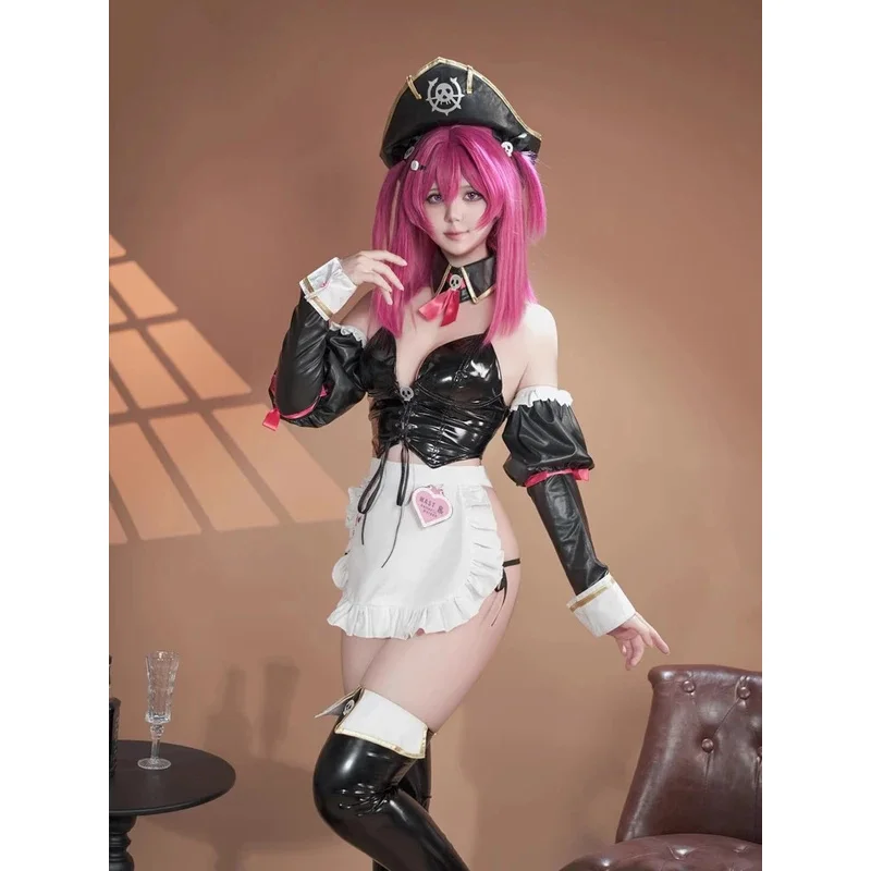 

NIKKE Богиня Победы Косплей Костюм Парик Женщины Маст Романтическая Униформа Горничной Хэллоуин Карнавальный Костюм Полный Комплект Аксессуаров mb.3