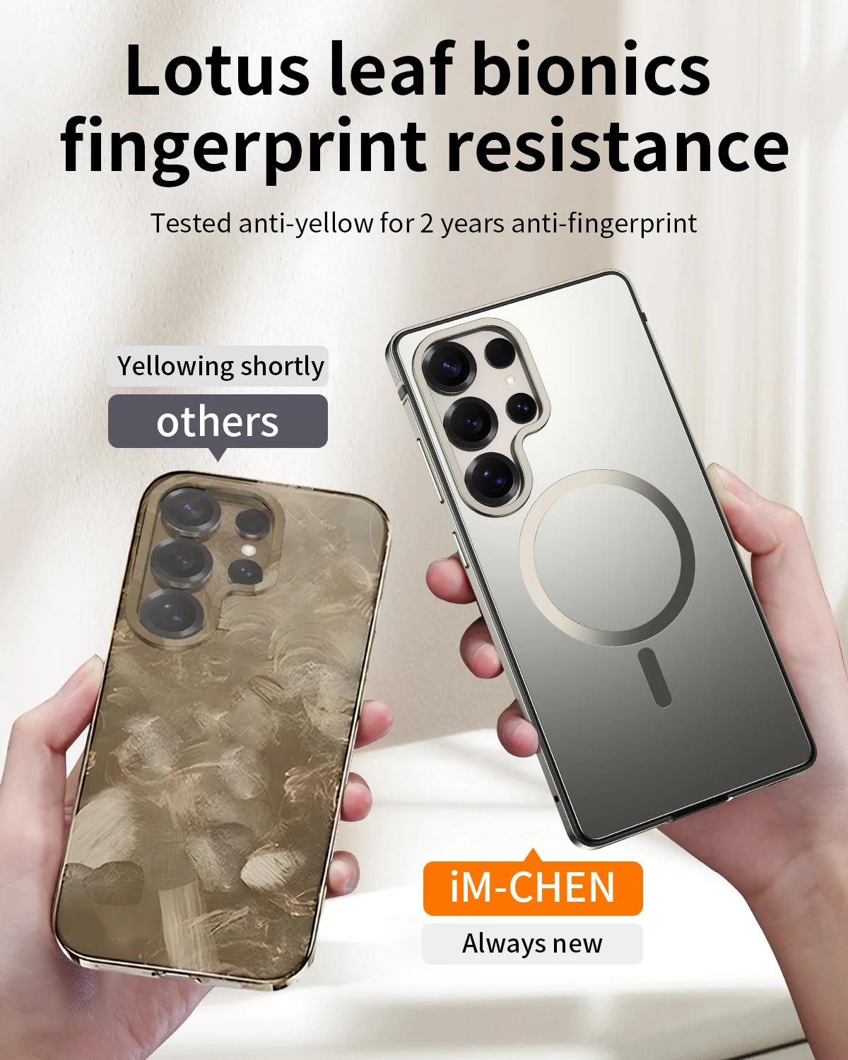 

For Samsung Galaxy S25 Ultra S25 Magnetic Phone Case Solid Color case Pro Magnetic for Magsafe Acrylic Case Magnetic Clear Cover