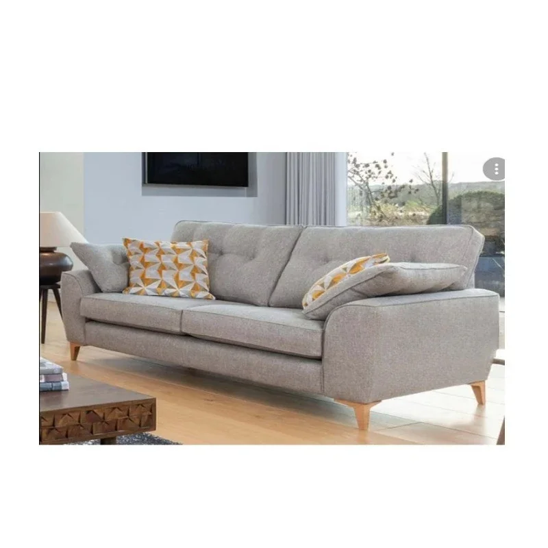 

Wood fabric sofa home furniture living room decoration