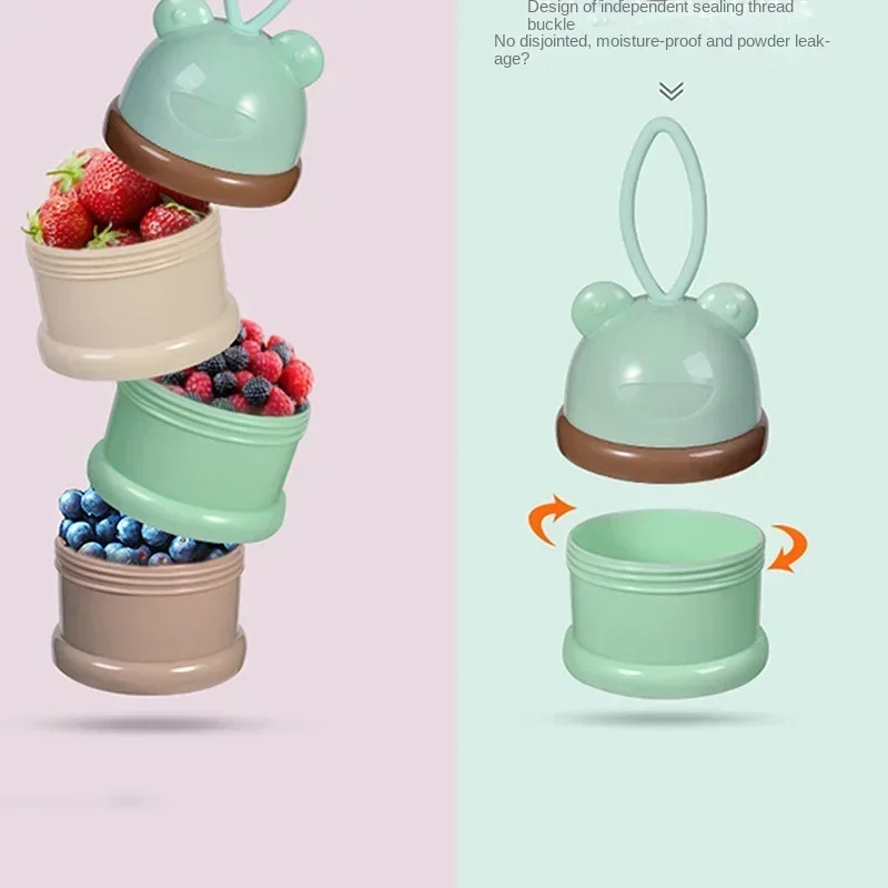 Baby Milk PowderBox for Outdoor Packaging Portable Large Capacity Storage Mini Baby Packaging Small Size Milk Powder Compartment
