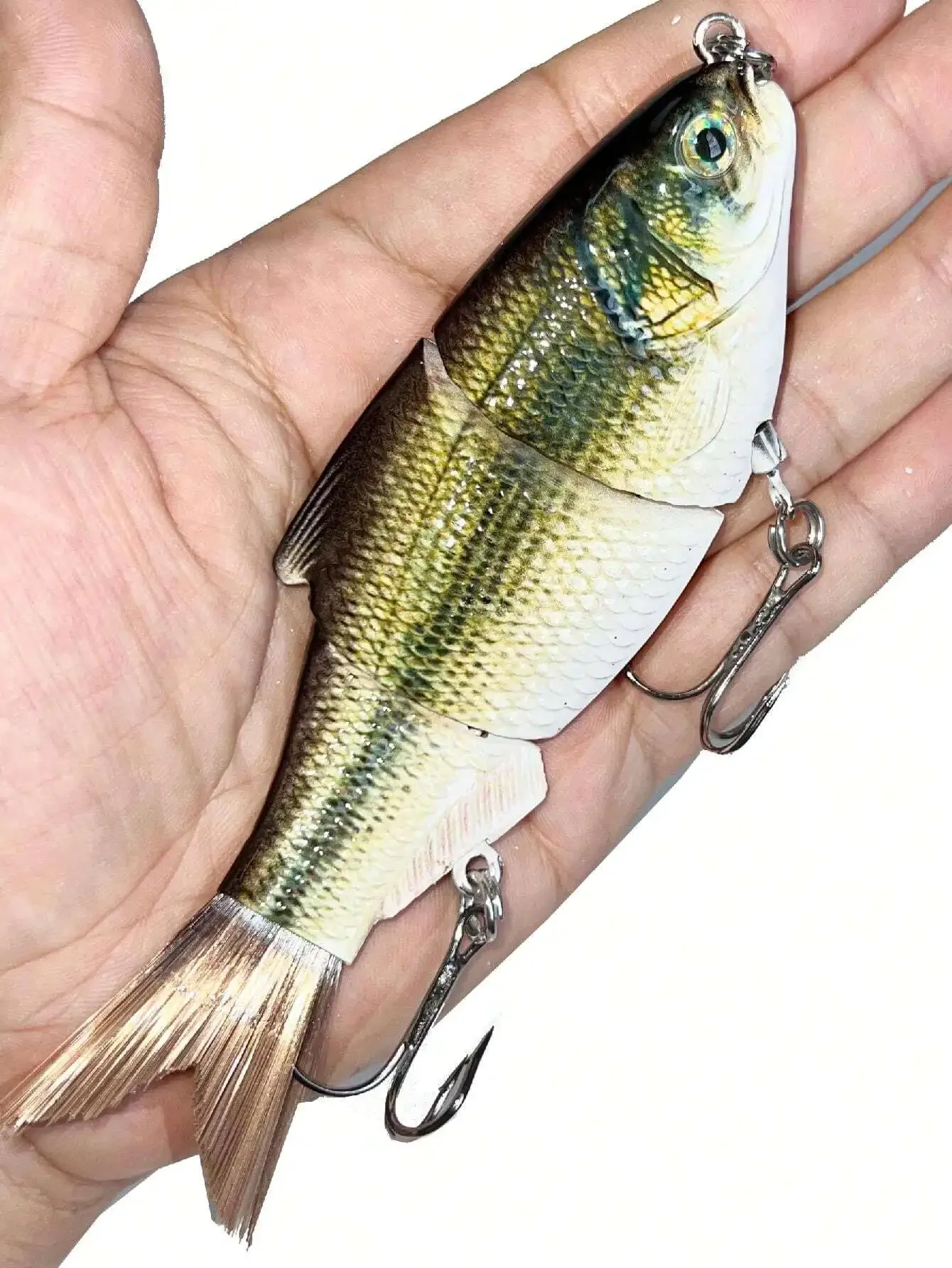 

1pc Perch Fishing Lures, Multi-jointed Realistic Simulation Fish Bait
