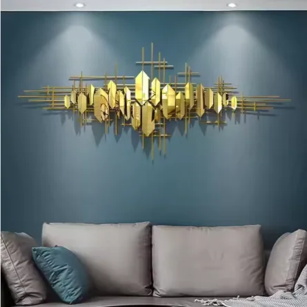 nq-200X64CM New Dropshipping Products Metal Metallic Wall Living Room for Home Decor Luxury Art Item House Decoration Interior~