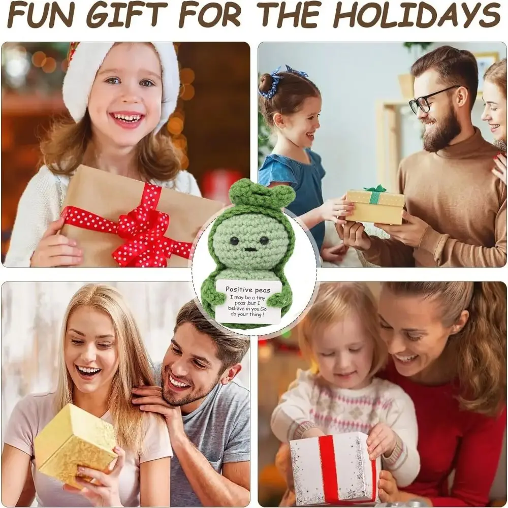 Knitted Positive Energy Potato Vegetable Fruit Mini Knitting Wool Yarn Gift Potato Ornament Birthday Holiday