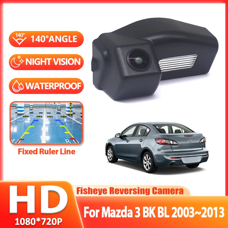 

CCD HD Fisheye Rear View Camera For Mazda 3 BK BL 2003 2004 2005 2006 2007 2008 2009 2010 2011 2012 2013 Car Backup Monitor