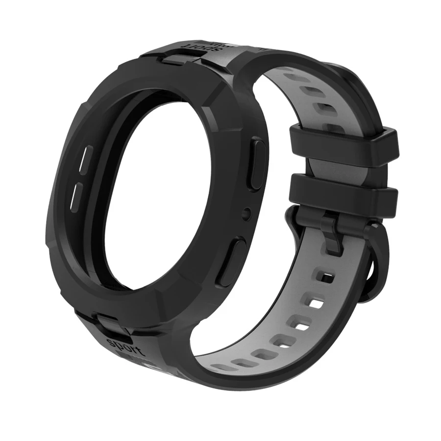 Case+Strap voor Samsung Galaxy Watch 8 9 40mm/44mm Volledige allround bescherming Armband voor Galaxy Watch 8 Classic 46mm Polsband