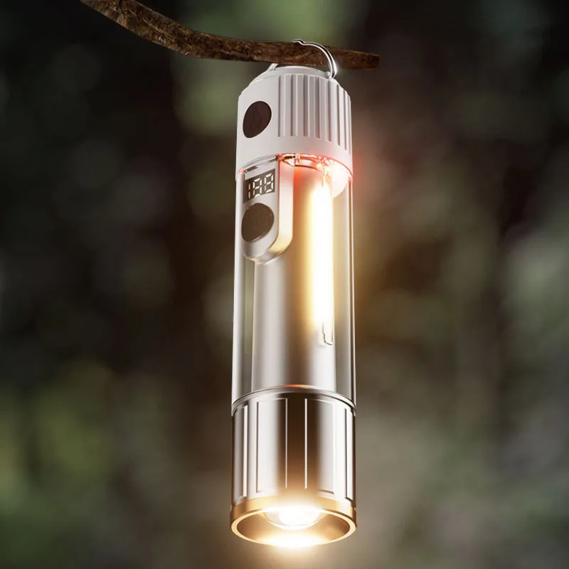 High Strong Power Led Flashlights Mini Portable Lantern Waterproof Multi-function Rechargeable Torch Camping Hiking Hunting Zoom