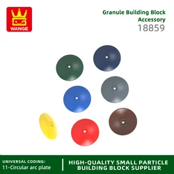 Wange 21Pcs/Lot 18859  8x8 Dish Inverted Building Blocks Moc Accessories Compatible with Brick Toys Children Gift Box
