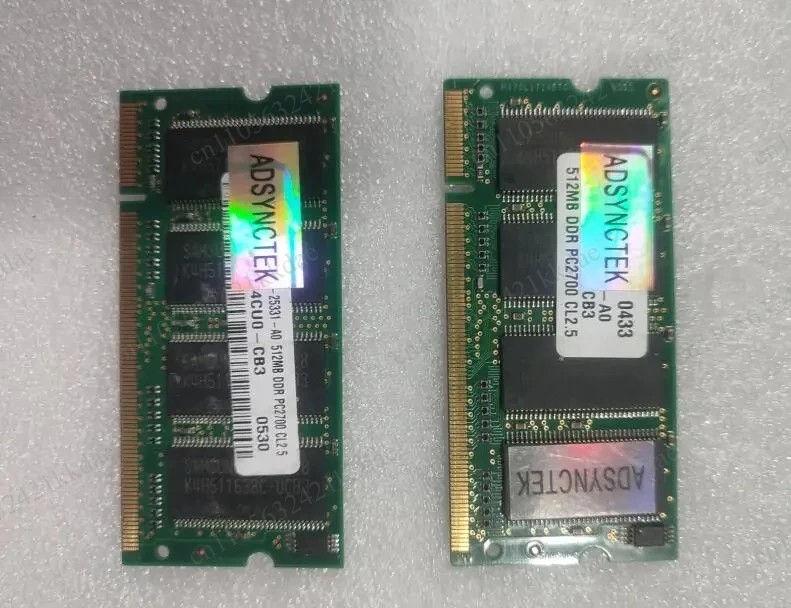 256MB 512MB 1GB DDR Original 200Pin DDR1 SODIMM Memory DDR400 DDR333 RAM For Laptop motherboard Industrial Mainboard IPC Board