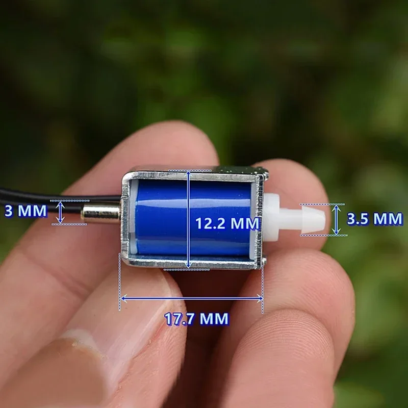 DC 3.7V 2-Position 2-Way Small Mini Electric Solenoid Valve Normally Open Micro Air Flow Control Valve DIY Sphygmomanometer