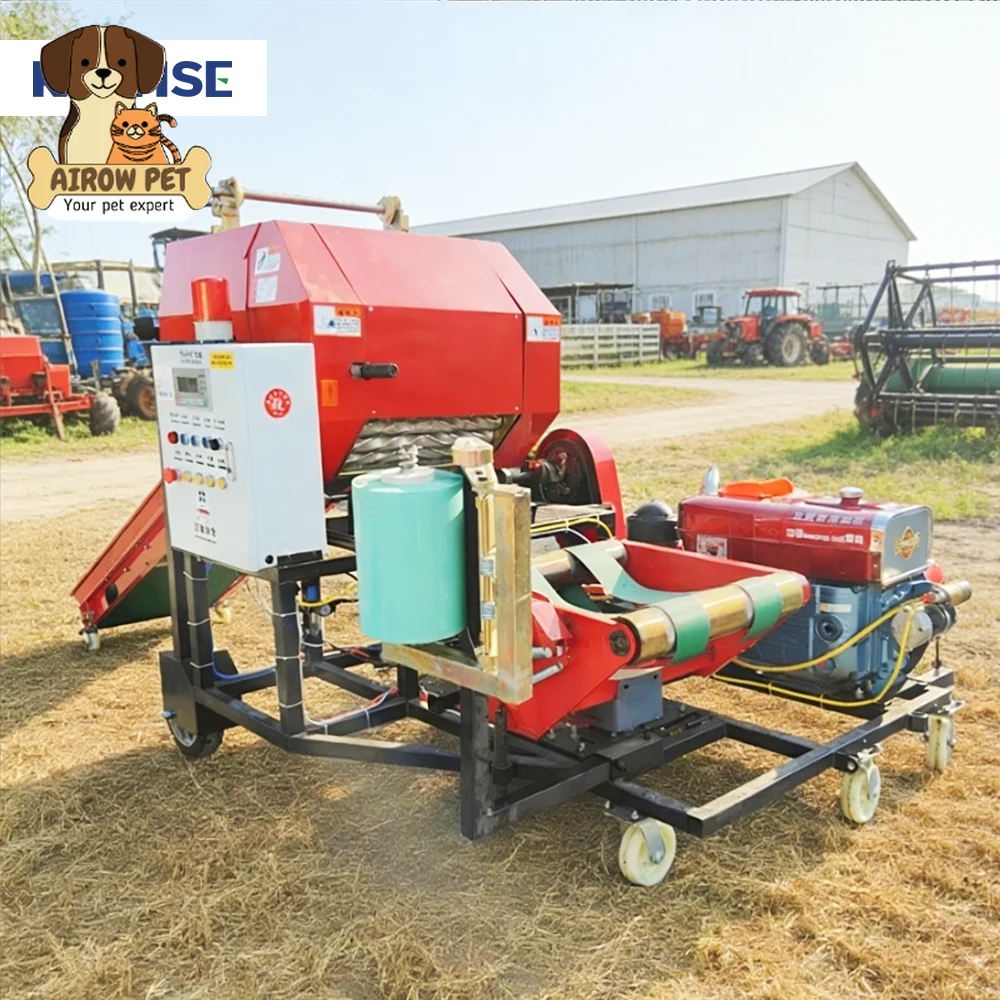 Silage Baler Machine - AIROW High Capacity Diesel Silage Round