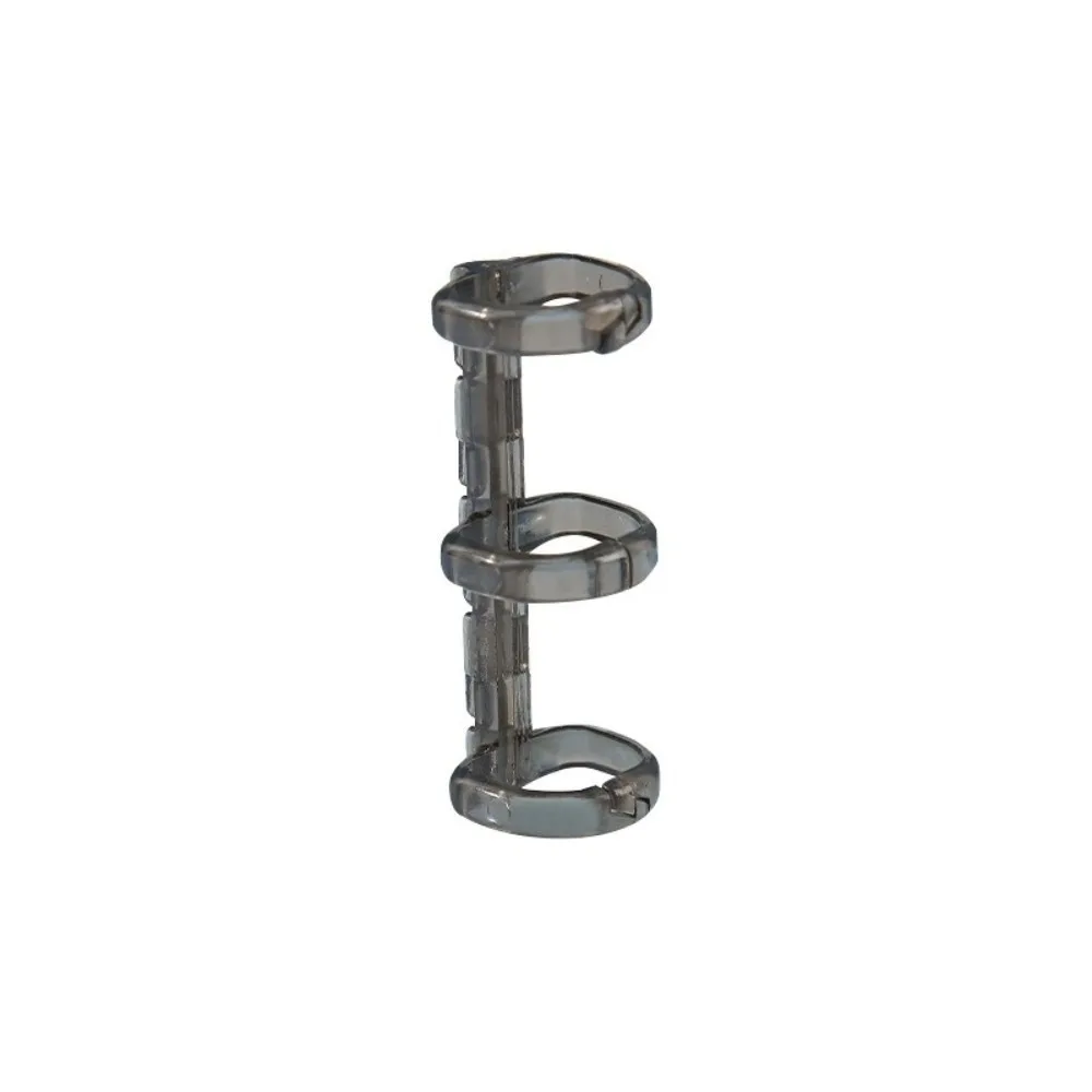 Plastic 3 Holes Binder Rings 3-holes Detachable Book Binding Rings Transparent Transparent Binder Rings