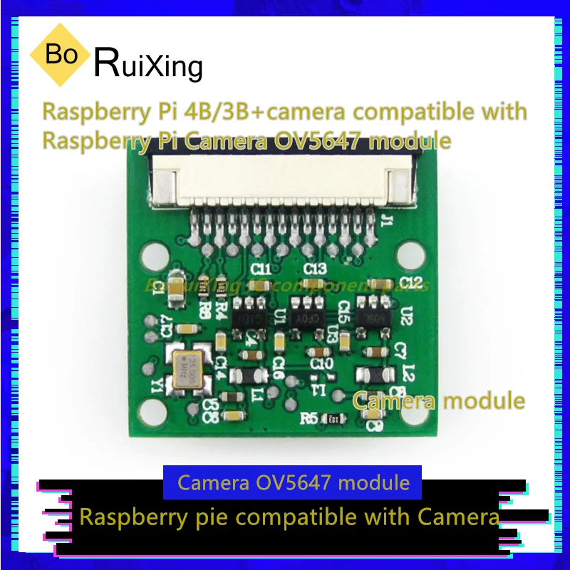 

1 шт./лот RPi-Camera-C Raspberry Pi 4B/3B + камера совместимая с Raspberry Pi Camera OV5647 модуль