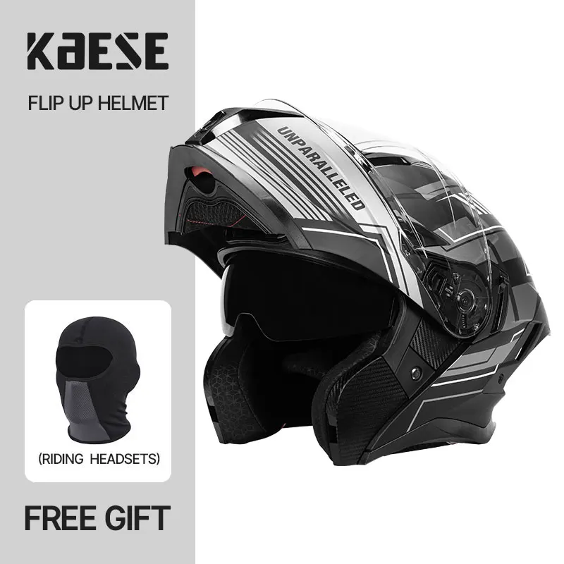 

DOT Approved Motorcycle Modular Flip Up Winter Helmets Safety Racing Motocross Capacet Dirt Bike Helmet Capacete High Quality