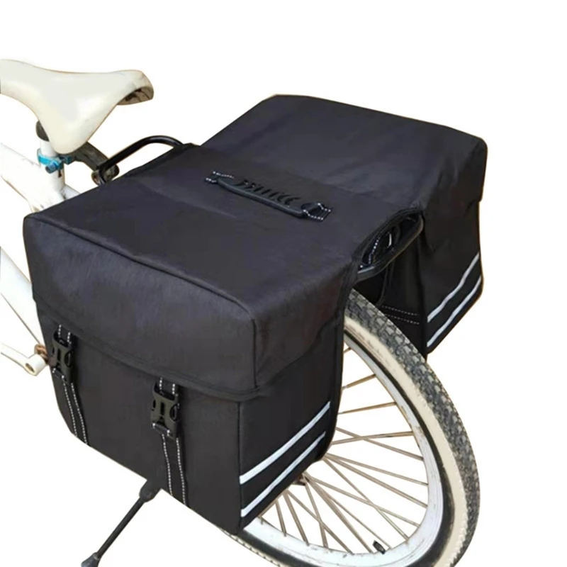 Bolsa de alforja para bicicleta de 25L, bolsa de viaje para SILLÍN de bicicleta, resistente al desgarro, portaequipajes para ciclismo, portaequipajes trasero para bicicleta