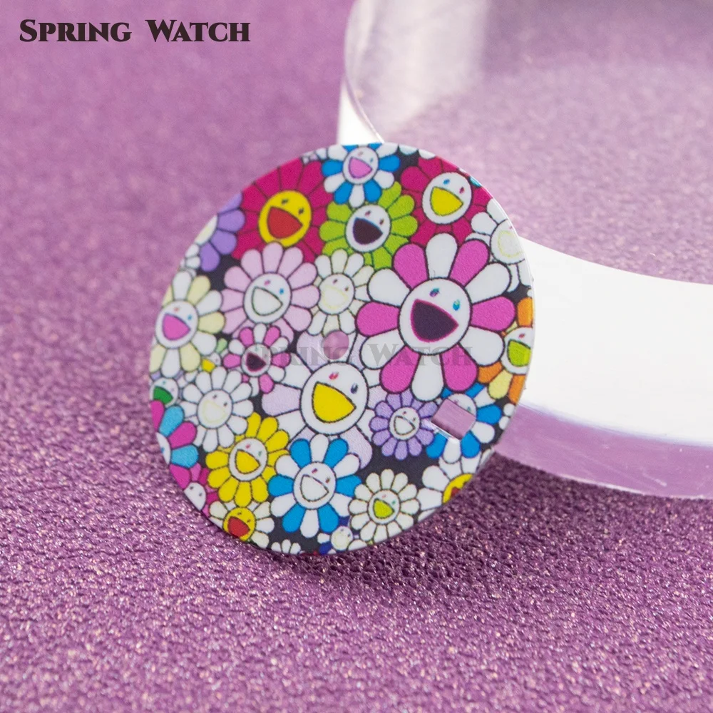 28.5MM Watch Dial NH35 Flower Faces Parts For NH35 NH36 Mechanical Movement Datejust NH35 Mod Watch Tools