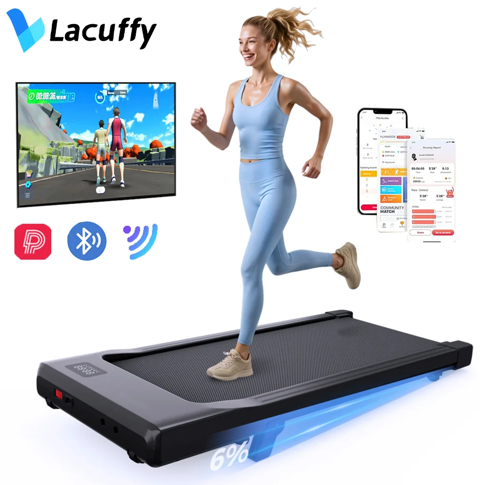 Treadmills 39.37inch Running Belt 2in1 Under Desk for Home Office Treadmill Walkingpad 2.5HP Romote Control 5MPH Exerice Machine