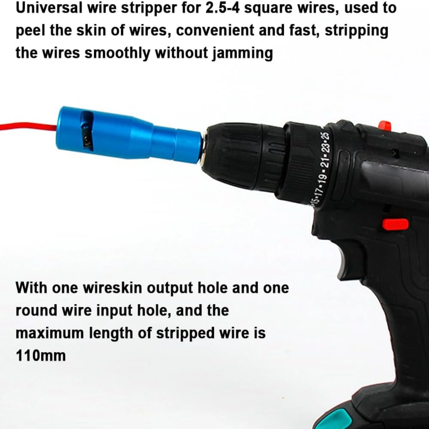 Highly Efficient, Durable and Versatile Aluminum Alloy Wire Stripping Tool with Peeling Capability for 2.5-4 Square Wire - Ideal