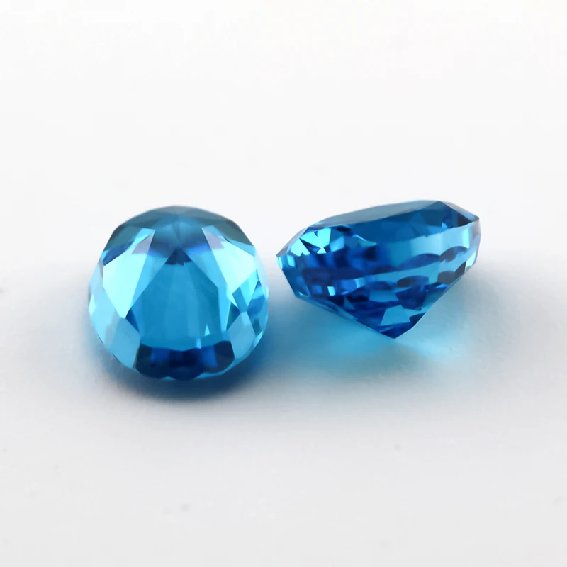 

Size 6x8mm 19#Sea Blue Oval Crushed Ice Cut CZ Stone 5A Zircon Loose Cubic Zirconia Synthetic Gemstone For Jewelry Making