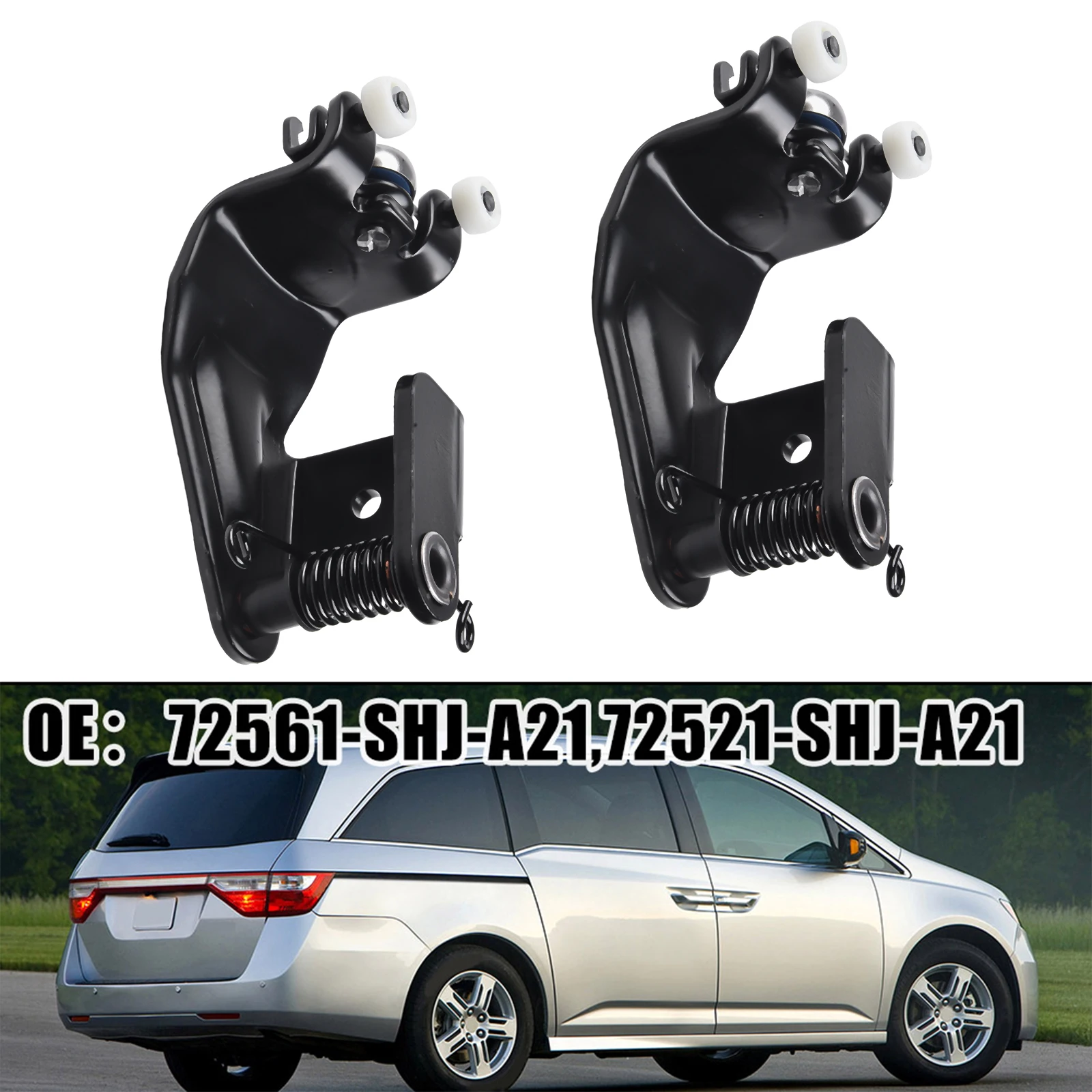 혼다 오디세이 원활한 작동을 위한 완벽한 맞춤 슬라이딩 도어 롤러 OE 왼쪽 72561 SHJ A21 오른쪽 72521 SHJ A21