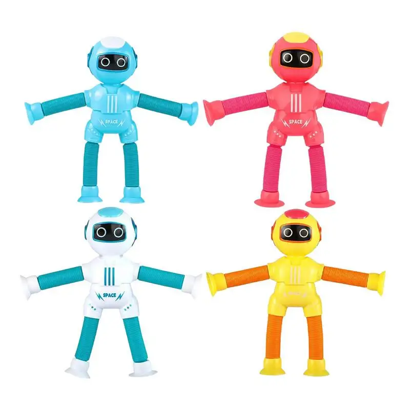 

Telescopic Tube Toys 4Pcs Telescopic Robot Pop Tubes Fidget Toys Robotics Telescopic Tube Fidget Toys Imaginative Play &