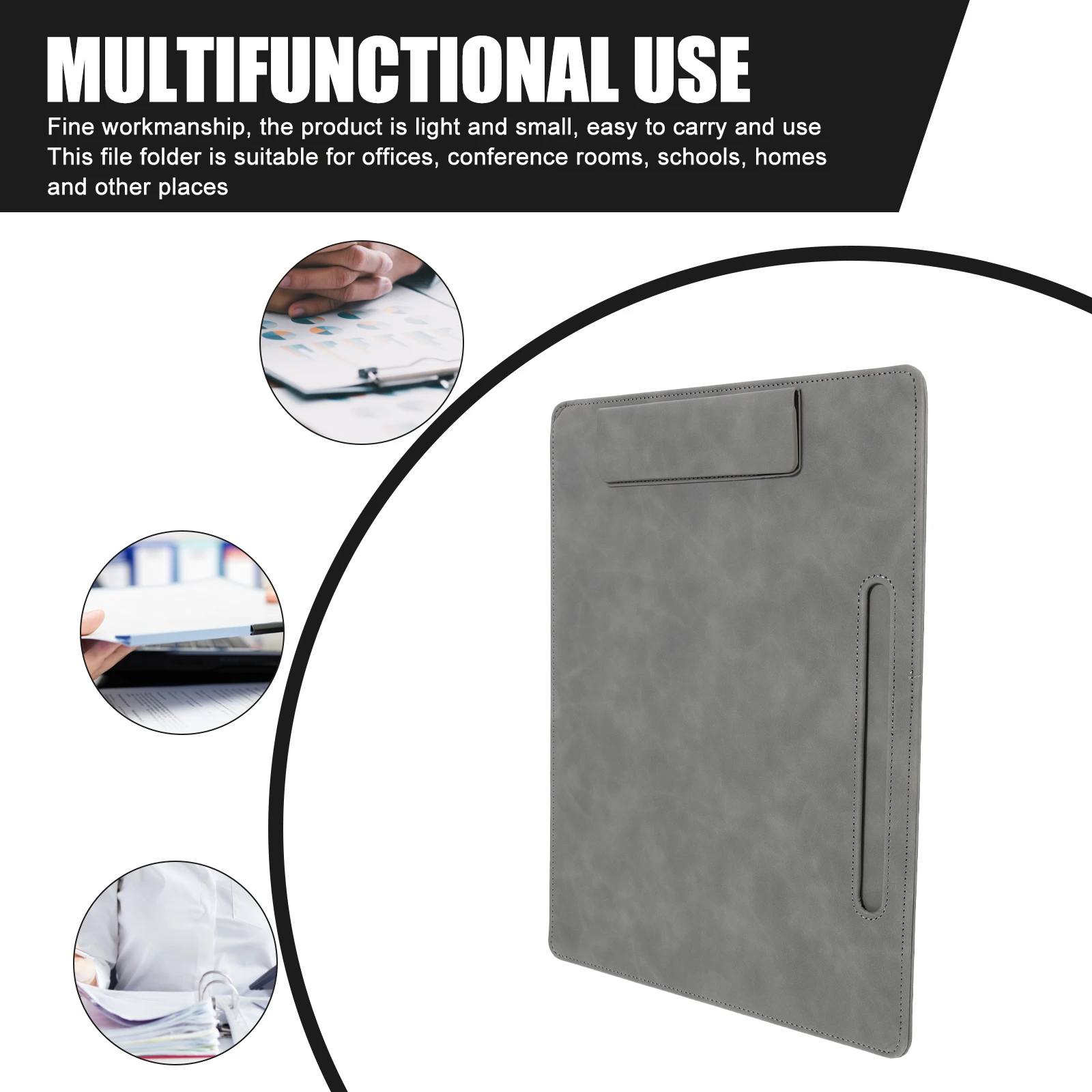 Conference Writing Board Document Organizer Office Clip Boards Paper File Base Exam Paper Clips Writing Support Plate Real