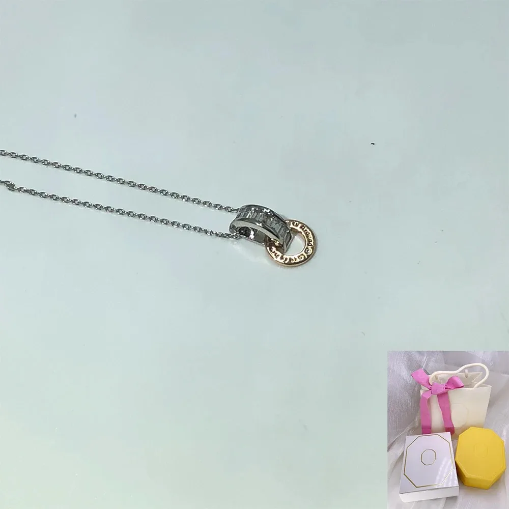 

Hot selling Connexus pendant fashion "Love is around" white ring women's light luxury accessory