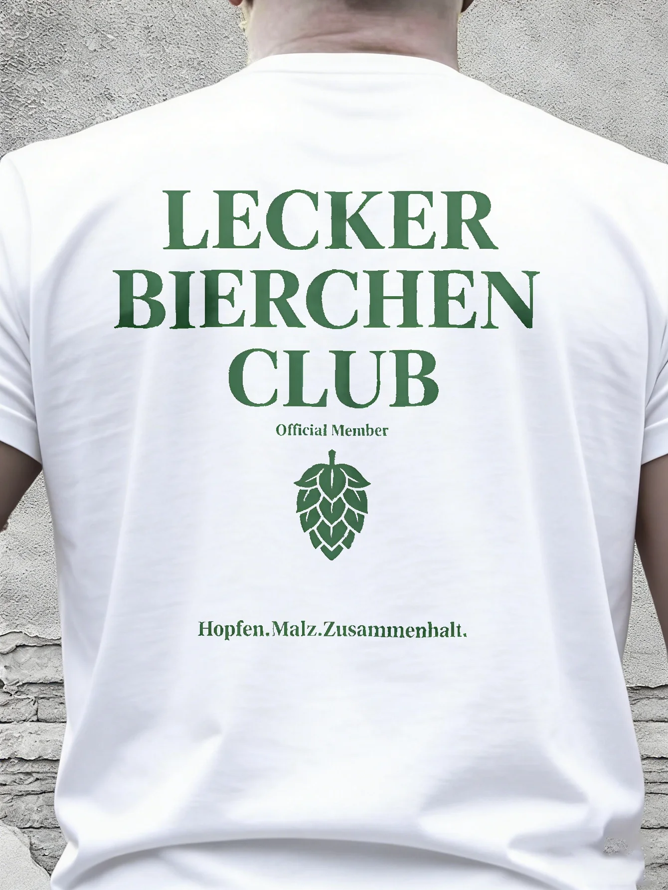 Lecker Bierchen Club T-Shirt Summer Men's Tracksuit Short Sleeve Pullover Tops Breathable Sportswear Harajuku Fashion Streetwear