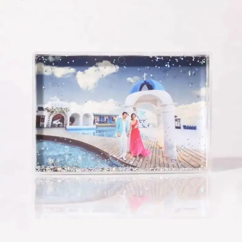 

Free Shipping 10Pcs/Lot Sublimation blank plastic snowflake photo frame picture frame