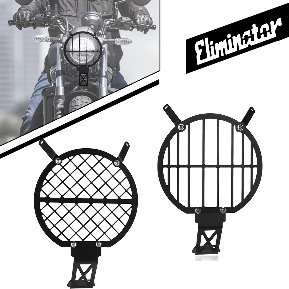 

Motorcycle Head light Guard Headlight Headlamp Grille Guard Cover Protector Access For Kawasaki Eliminator 500 2024 2025 2026