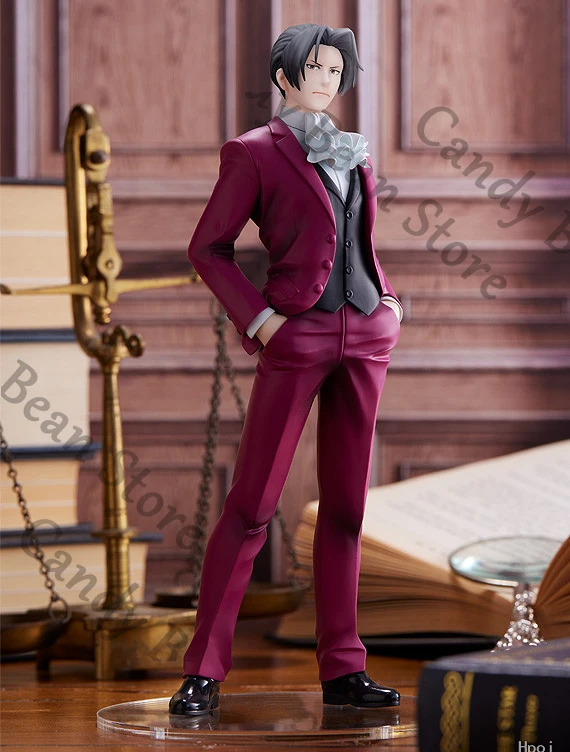 

Anime Miles Edgeworth Cosplay Garage Kits Cartoon Standing Figurine Model Figure Desktop Ornament Plaything Gift