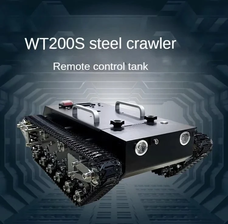 30kg Load RC Tank Chassis Metal Track 12V DC Motor Shock Absorption Tank for STM32 Robot Kit to FS Handle Programmable Robot Car