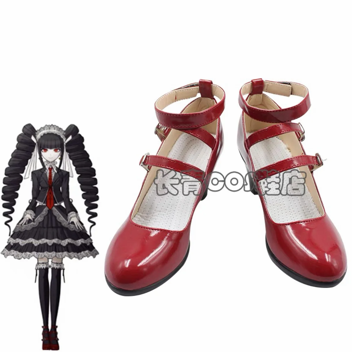 Dangaronpa Celestia Ludenberg Cosplay Dangaronpa Costume School Shoes Women's Halloween Lolita Shoes