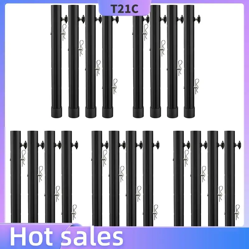 

T21C Table Leg Extenders For Folding Tables Straight/Bent Leg, Folding Table Leg Extensions, Heights Adjustable Risers 20PCS