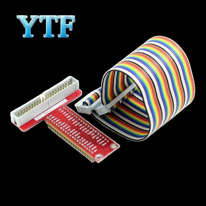  Extended DIY Kit (Connector + Premium 400 Hole Breadboard + GPIO Adapter Plate)  for Raspberry Pi 4 3 B+