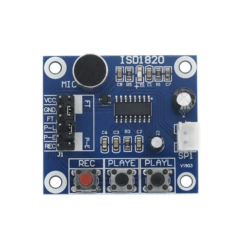 ISD1820 Recording Module Voice Module The Voice Board Telediphone Module Board with Microphones + Loudspeaker