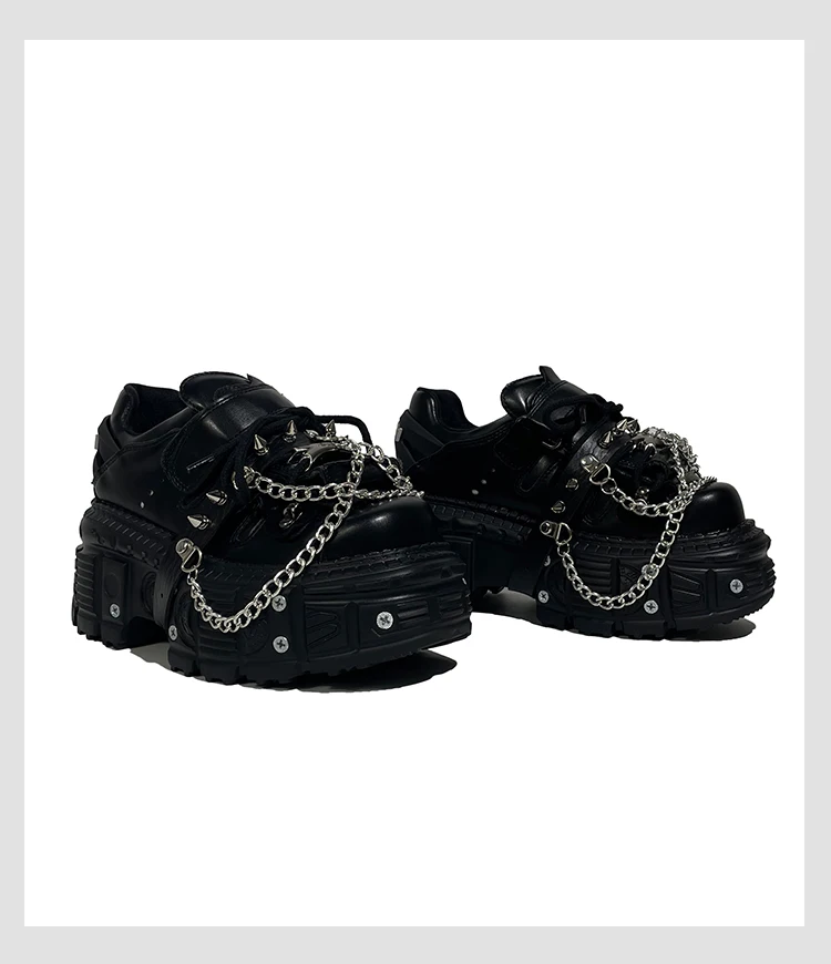 Women Spanish Trendy Brand Goth Y2k Babes Rock Heavy Metal Punk Style High-top Female Subculture Single Shoes 8cm - Image 4