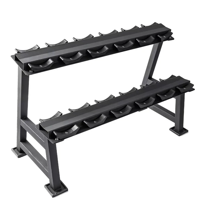 2-Tier Dumbbell Storage Rack Suitable For Round Head And Hex Dumbbells Solid Build For Gym Fitness Equipment Best Choice