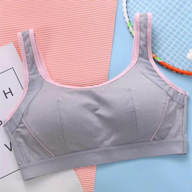 Bra Summer Lady Brassiere Full-Cup Breathable Sport Vest Thin Teen Girl Underwear Everyday Development Period Woman Stretchy Bra